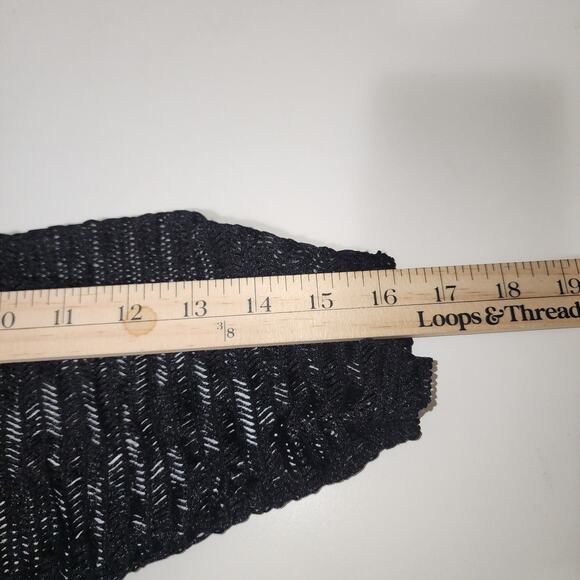 Mod Land Cardigan Women 3X Open knit kimono business casual Holiday Herringbone - Picture 5 of 7